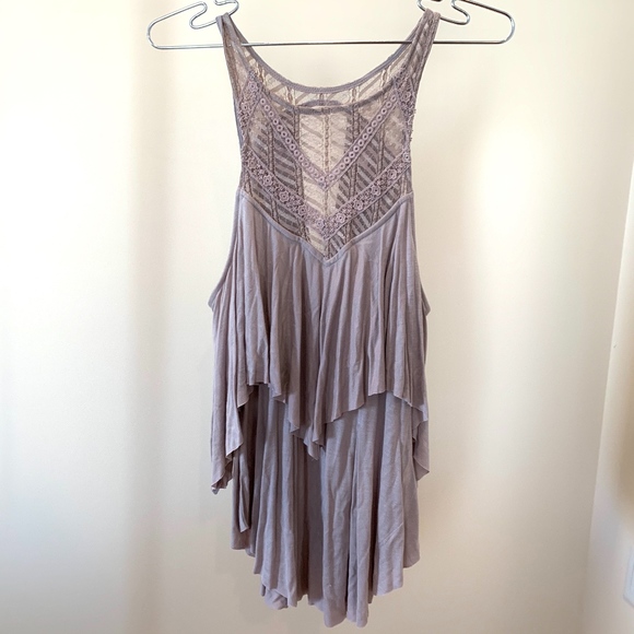 Free People Tops - Free People Lavender Purple Cold Shoulder Tank